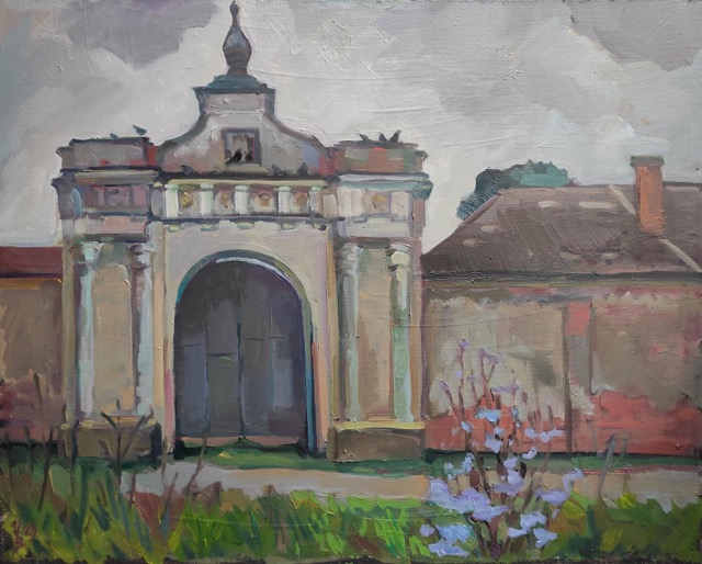 Свято Юрьев монастырь. Цикорий. 40х50, х.м, 2023.jpg