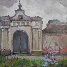 Свято Юрьев монастырь. Цикорий. 40х50, х.м, 2023.jpg